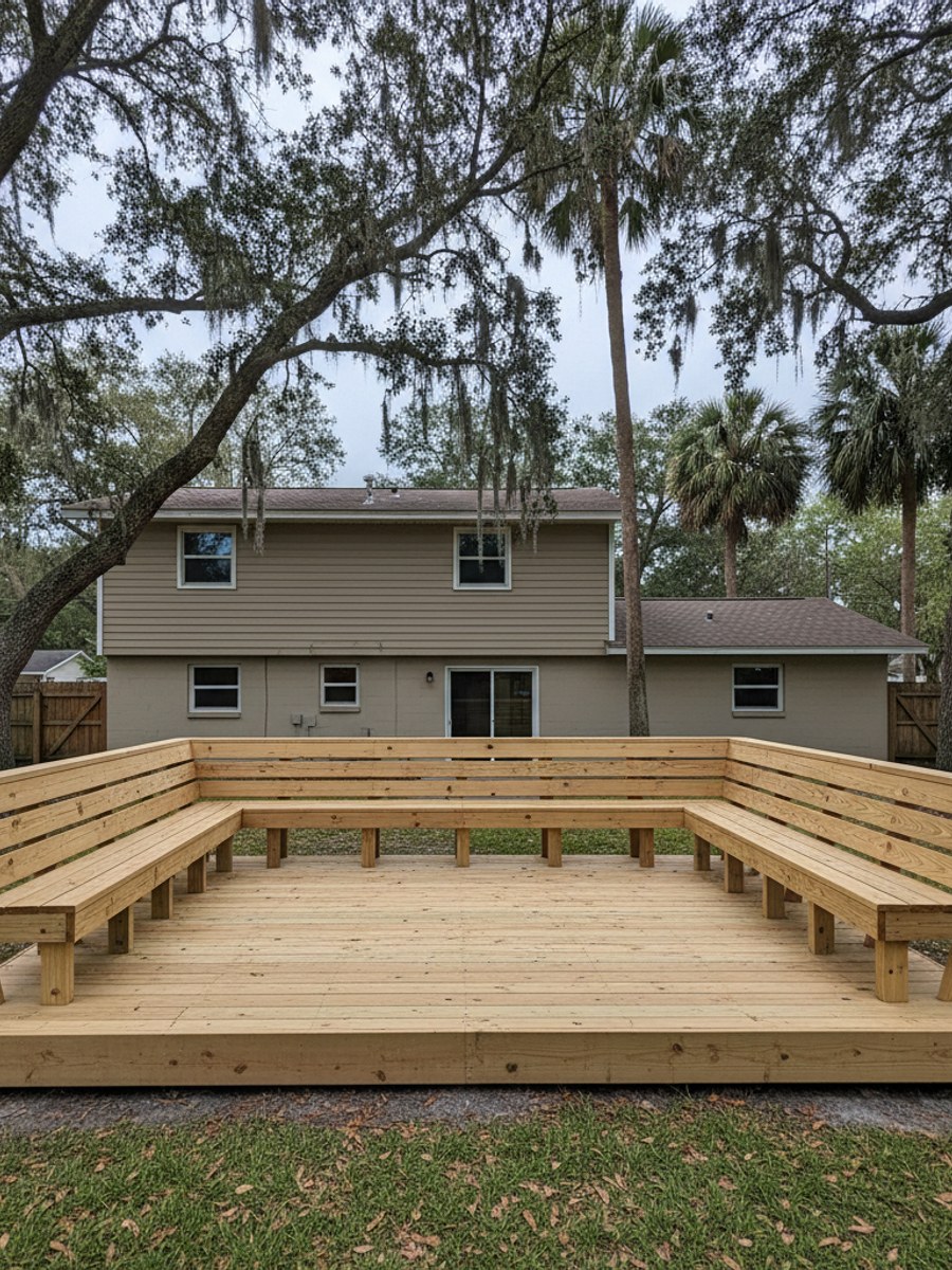 Screened Porch & Deck Combos completed by Pioneer Deck Co in Valrico, FL