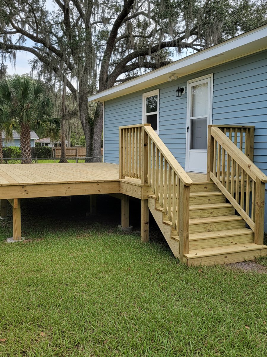 Deck Removal & Rebuild completed by Pioneer Deck Co in Sun City Center, FL